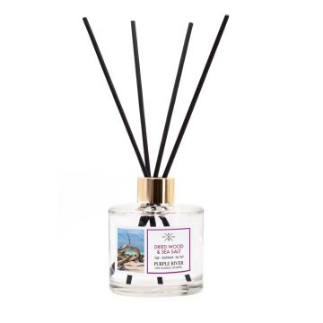 Aromātu difuzors „Purple River“, 100 ml, Dried Wood & Sea Salt, 7 × 7 × 7 cm