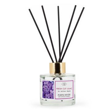 Aromātu difuzors „Purple River“, 100 ml, Fresh Cut Lilac, 7 × 7 × 7 cm