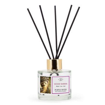 Aromātu difuzors „Purple River“, 100 ml, Good Karma, 7 × 7 × 7 cm