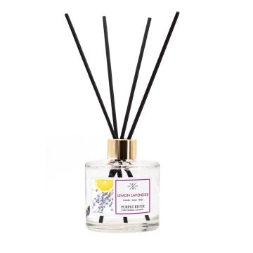 Aromāta difuzors Purple River, 100 ml, Lemon Lavender, 7 × 7 × 7 cm