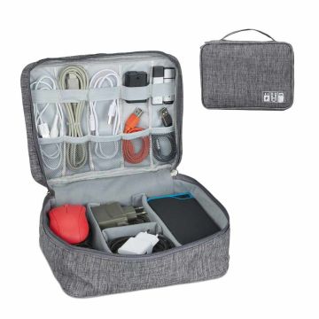 Kabeļu organizators Relaxdays 10030864.0, 11 × 25 × 20 cm
