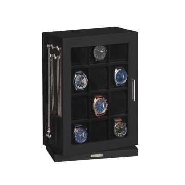 Pulksteņu kastīte SONGMICS JWB028B01, 12 nodalījumi, 23,4 × 33,5 × 15,2 cm
