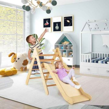 Climbing toy, with slide, Multicolored, 85.5 × 48 × 74 cm