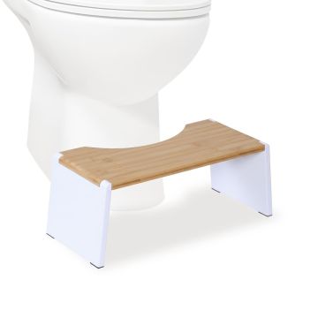 Pakāpienveida tualetes krēsls Relaxdays, salokāms