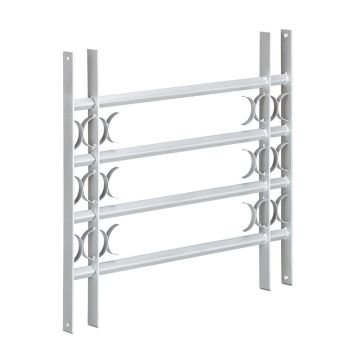 Logu reste, regulējams platums, Pelēka, 600 × 700–1050 × 35 mm
