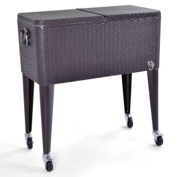Outdoor cooler, 76 l, with wheels, 94.5 × 48 × 84 cm