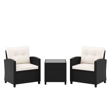 Outdoor furniture set, 3 pieces