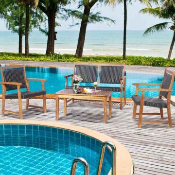 Outdoor furniture set, 4 pieces