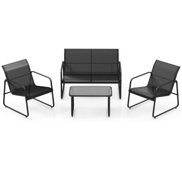 Outdoor furniture set, 4 pieces