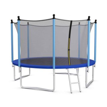Lauko batutas, su apsauginiu tinklu ir kopėčiomis, Ø 368 × 269 cm