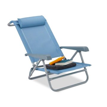 Āra guļamkrēsls Relaxdays 10026478_45, 8 pozīcijas, 58 × 76,5 × 80 cm