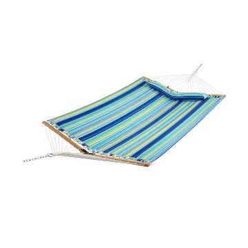 Outdoor hammock with removable cushion