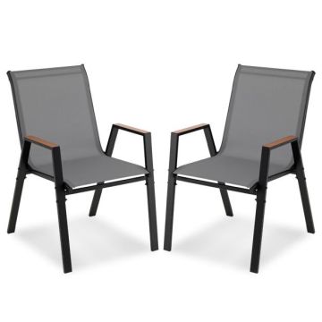 Outdoor chairs, 2 pcs, 56 × 88 × 66 cm