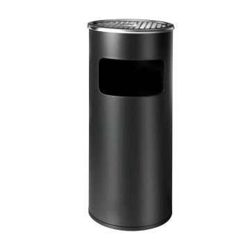 Āra atkritumu tvertne Relaxdays 10053475_46, pelnu trauks ar izņemamu spaini, 30 l, Ø 23,5 × 60,5 cm