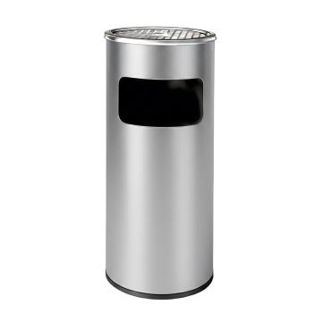 Āra atkritumu tvertne Relaxdays 10053475_55, kombinēts pelnu trauks ar izņemamu konteineru, 30 l, Ø 23,5 × 60,5 cm
