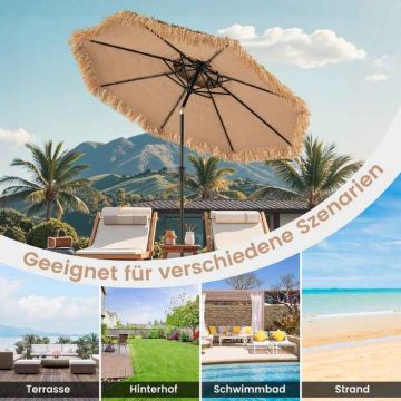 Outdoor umbrella "Tiki", 8 ribs, 285 × 285 × 270 cm
