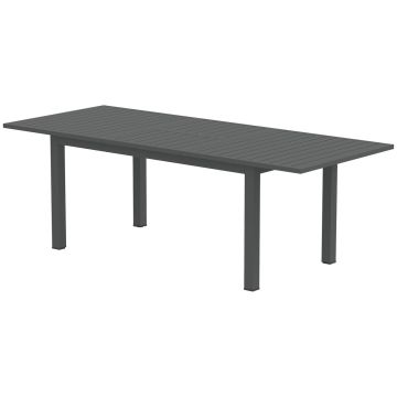 Уличный стол Outsunny 220x90x73 см, темно-серый.