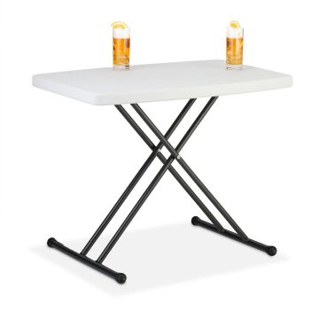 Dārza galds Relaxdays 10049600.0, 2 vietām, 78 × 71 × 49 cm