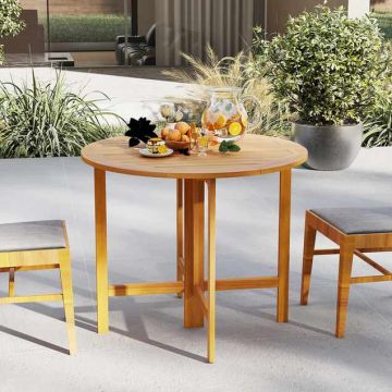 Outdoor table, foldable, Ø 91 × 75 cm