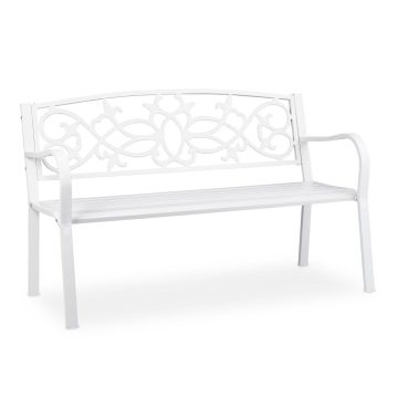 Dārza sols Relaxdays 10036721.0, 2 vietām, 124,5 × 78 × 58 cm