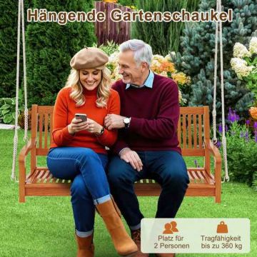 Outdoor swing, 2-seater, 138 × 62 × 60 cm