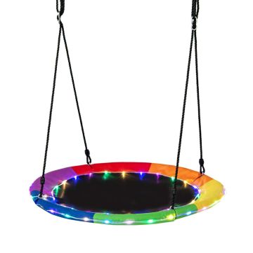Outdoor swing, with LED lighting, Multicolored/blue