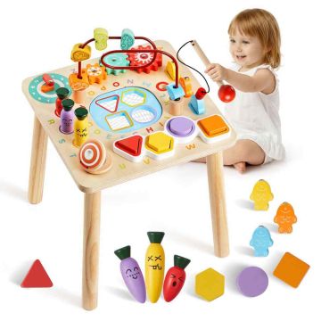 Attīstošais galds VEVOR AC8354, 8 aktivitātes, 35 × 46,5 × 34 cm