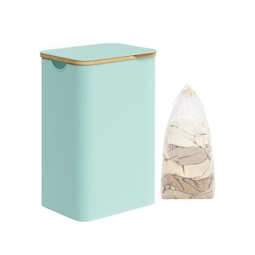 Корзина для белья 32х42х70,5см., мятного цвета