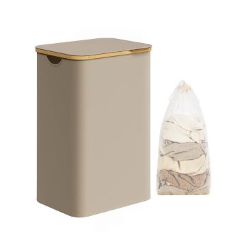 Корзина для белья 32х42х70,5см., кремового цвета