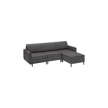 Диван 150x237x85,6см., темно-серый