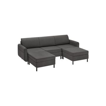 Диван 150x237x85,6см., темно-серый
