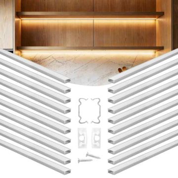 LED-алюминиевый профиль VEVOR, 20 шт