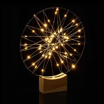 LED gaismas virtene Relaxdays, Balta, 30 × 25 × 3,5 cm