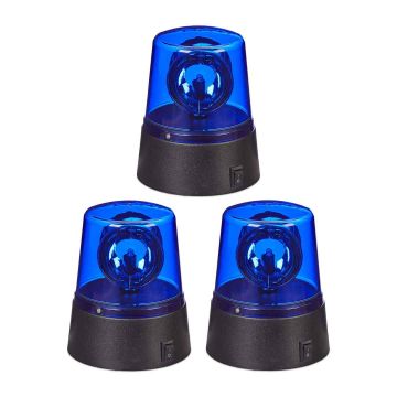 LED signāllukturi Relaxdays, 3 gab, Ø 9,5 × 11,5 cm