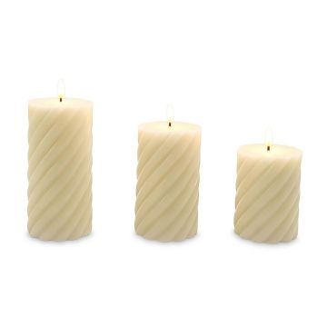 LED vaska sveces Relaxdays 10051736_125, 3 gab