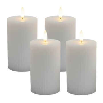 LED vaska sveču komplekts Relaxdays, 4 gab, 13 × 7,5 cm
