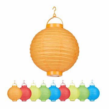 LED lampionu komplekts Relaxdays 10024352.0, 10 gab, Ø 20 × 24,5 cm