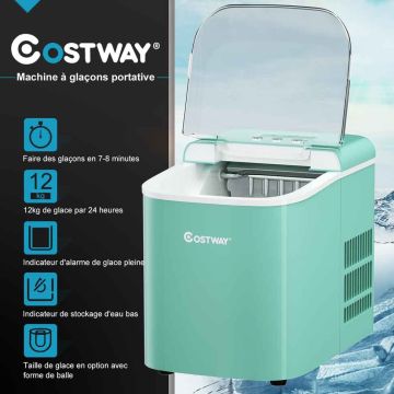 Ice cube maker, 2 sizes, Green, 25 × 37.5 × 31.5 cm