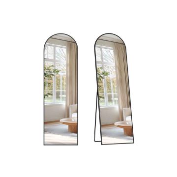 SONGMICS Curved Full-Length Standing Mirror, 160 × 50 cm