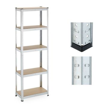 Plauktu bloks Relaxdays, 5 plaukti, 60 × 180 × 30 cm