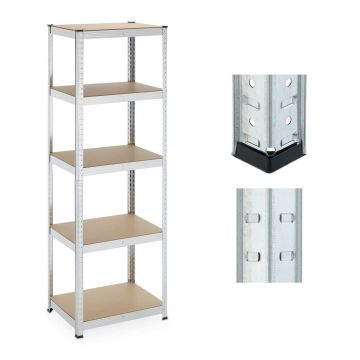 Plauktu bloks Relaxdays, 5 plaukti, 60 × 180 × 45 cm