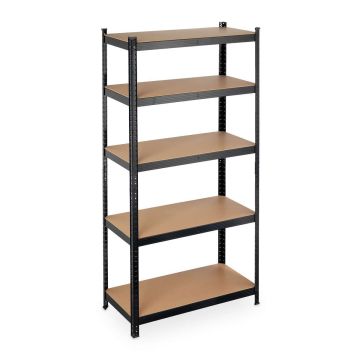 Plauktu sistēma Relaxdays 10034158.0, 5 plaukti, 90 × 180 × 45 cm