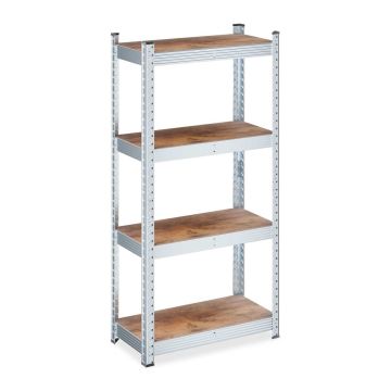 Plauktu sistēma Relaxdays 10050788_695, 4 plaukti, 60 × 120 × 30 cm