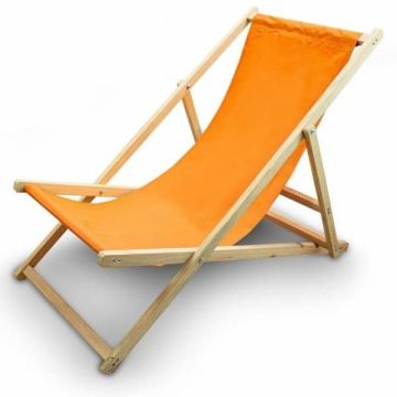 Saliekams dārza atpūtas krēsls, oranžs