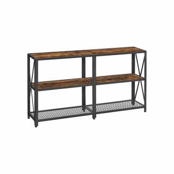 Konsoles galds 140 x 30 x 75 cm, brūns/melns