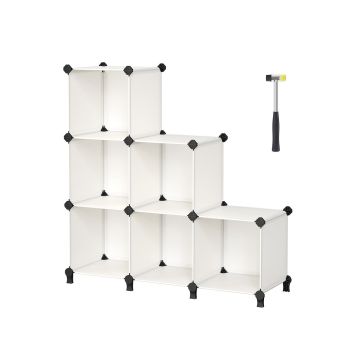 Полка 31,5x94x97,2см., белая/черная