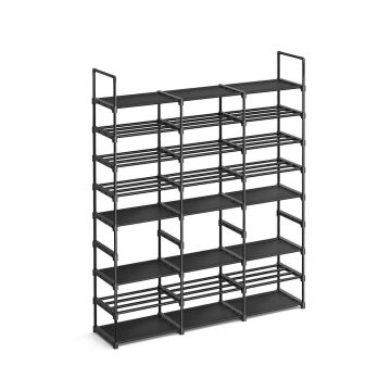 Полка для обуви 29,5x129x157,6см., черная