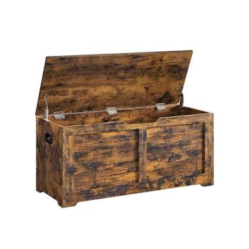 Скамейка для обуви с открывающейся крышкой 40 x 100 x 46 см, винтажные цвета