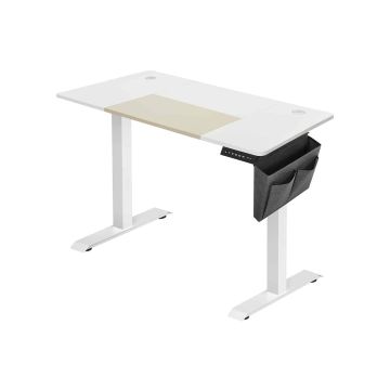 Augstumā regulējams elektriskais rakstāmgalds ar 60 x 120 cm virsmas izmēru