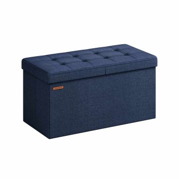 Пуф с ящиком для хранения 38x76x38см., черный